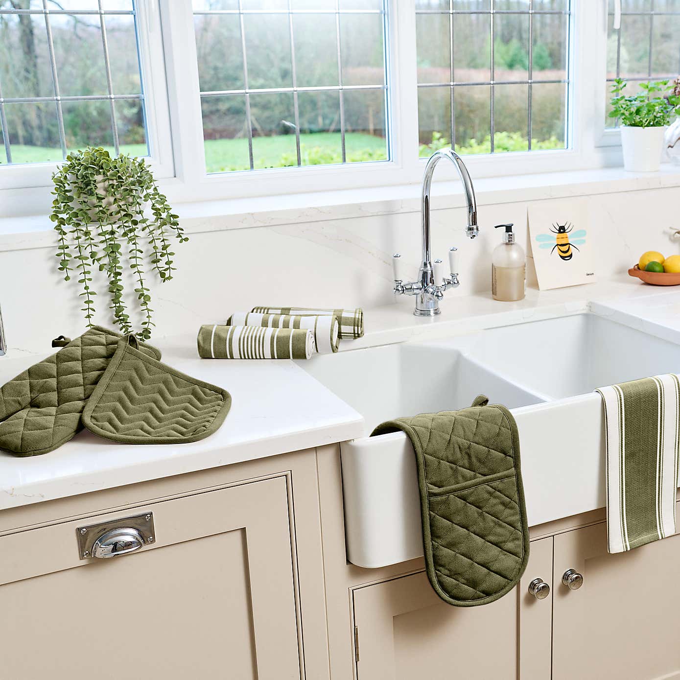 Dexam Love Colour Double Oven Gloves