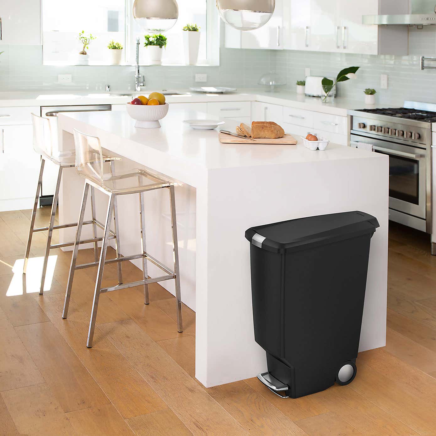 simplehuman 40 Litre Slim Black Recycle Bin