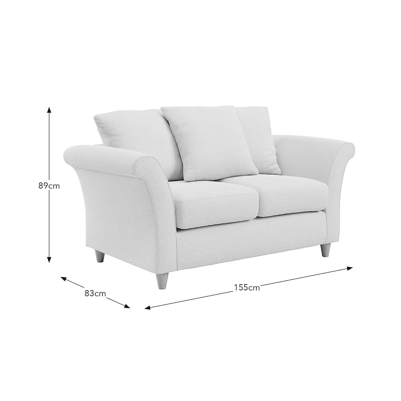 Dixie 2 Seater Sofa, Fabric