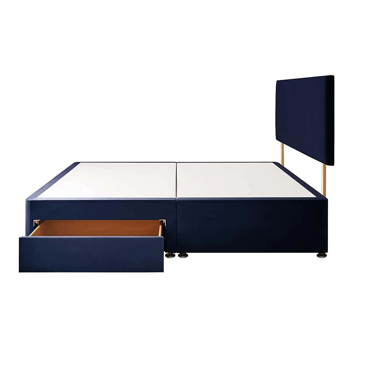 Silentnight 2 Drawer Divan Bed With Velvet Paris Headboard