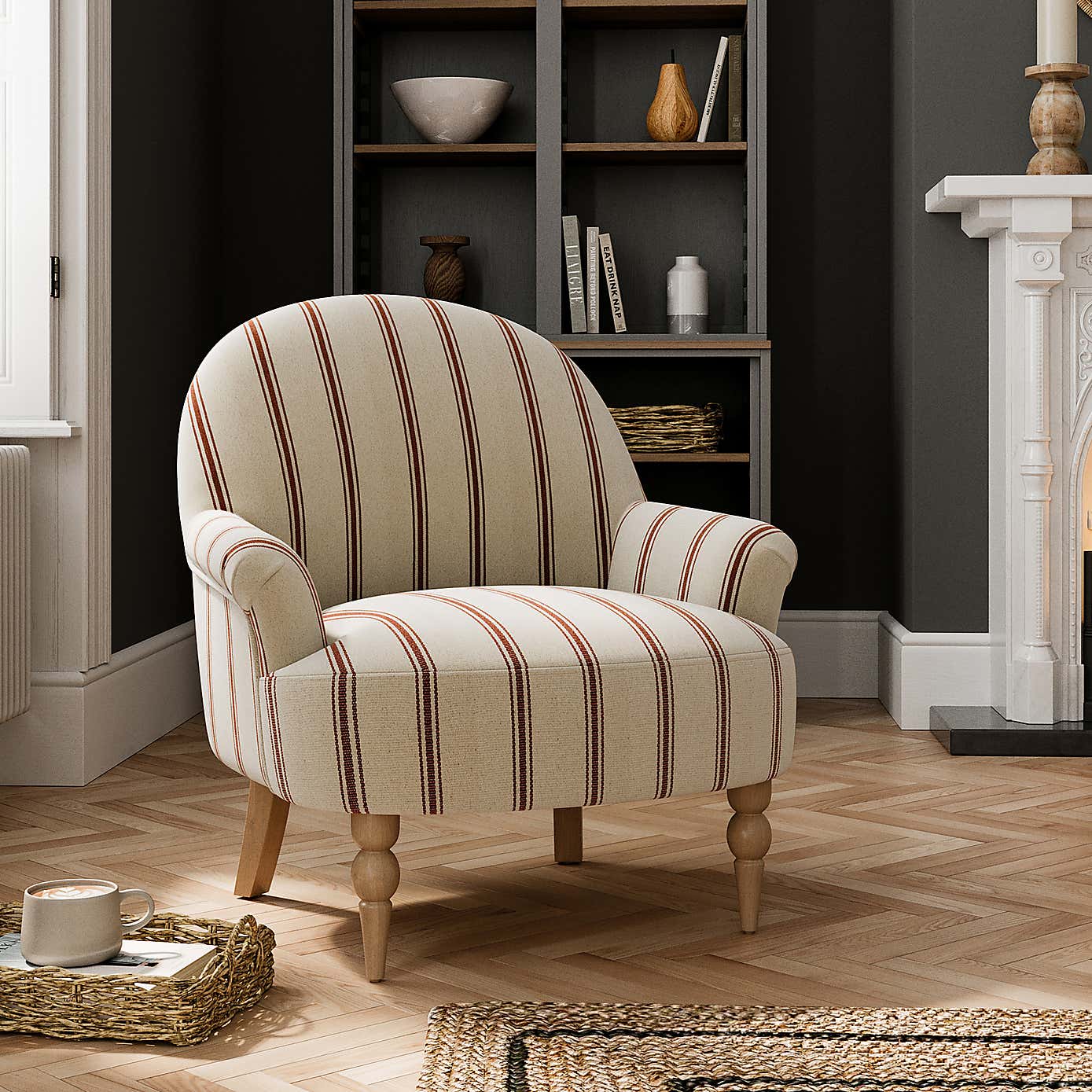 Petit Armchair, Folkstone Stripe