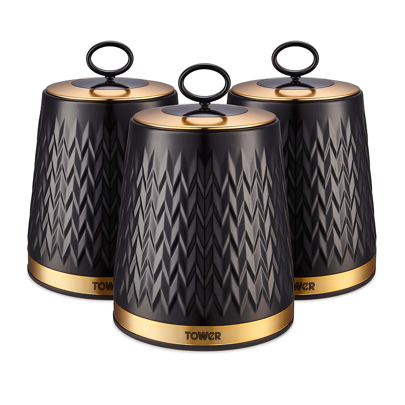 Tower Set of 3 Empire Canisters