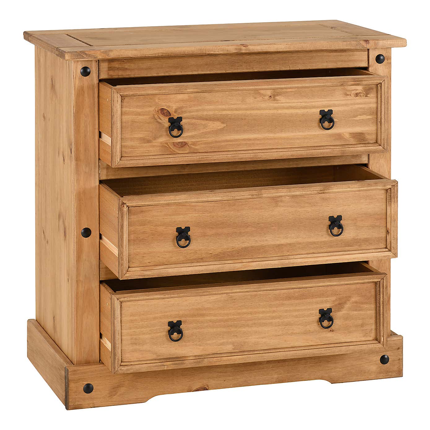 Corona Pine 3 Drawer Chest