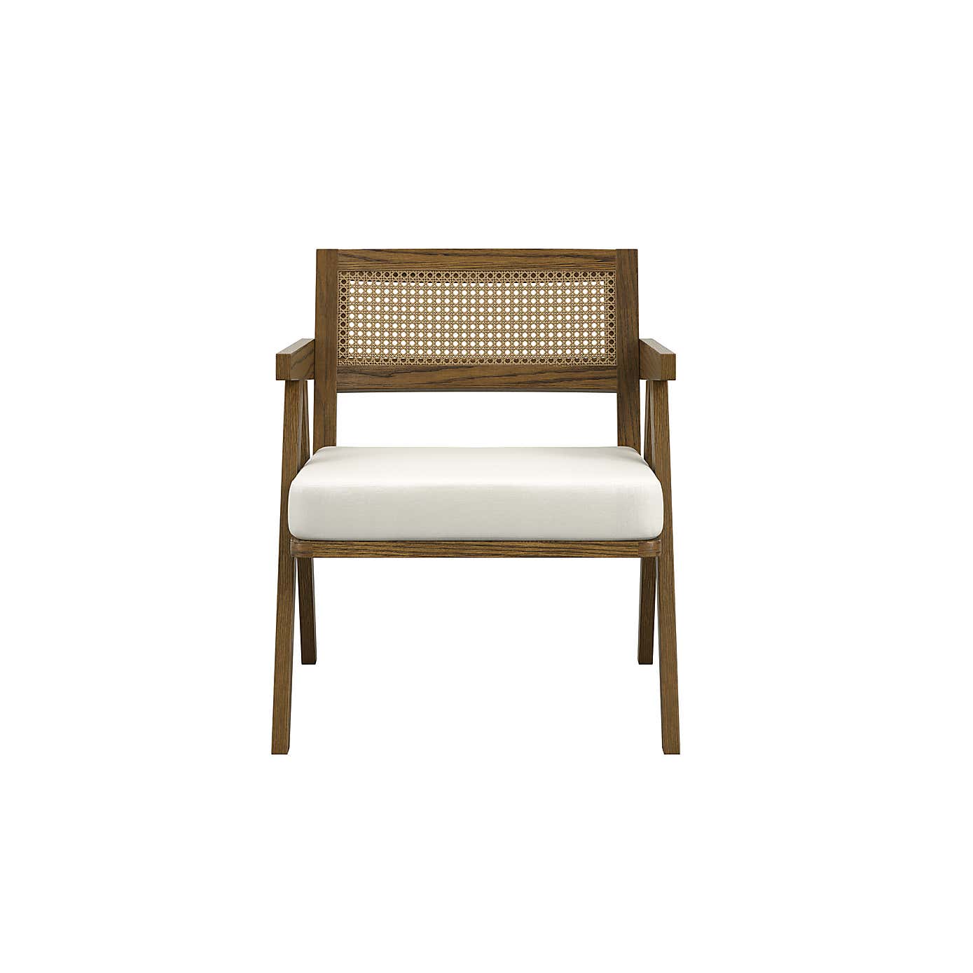 Arizona Smoked Ecru Woven Fabric Occasional Armhair