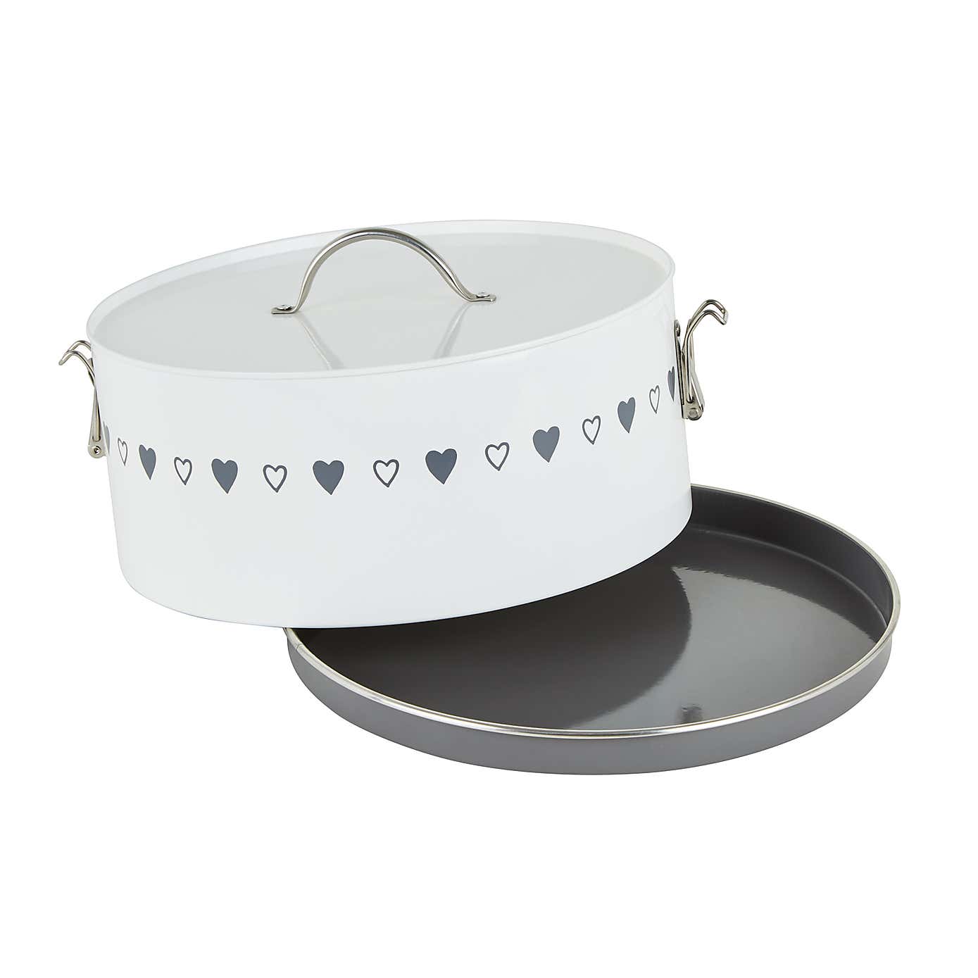 Dunelm Life Is What You Bake Of It Clip Top Cake Tin