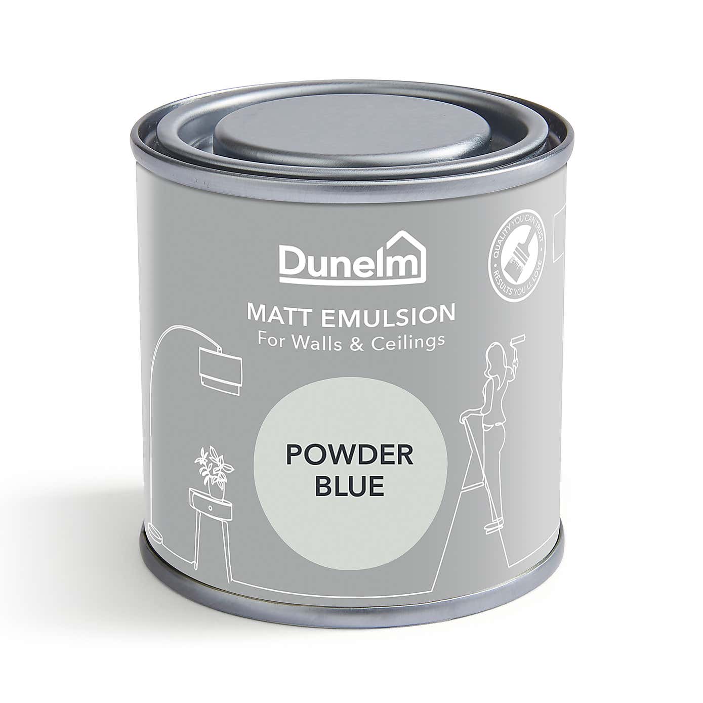 Dunelm Powder Blue Matt Emulsion Paint