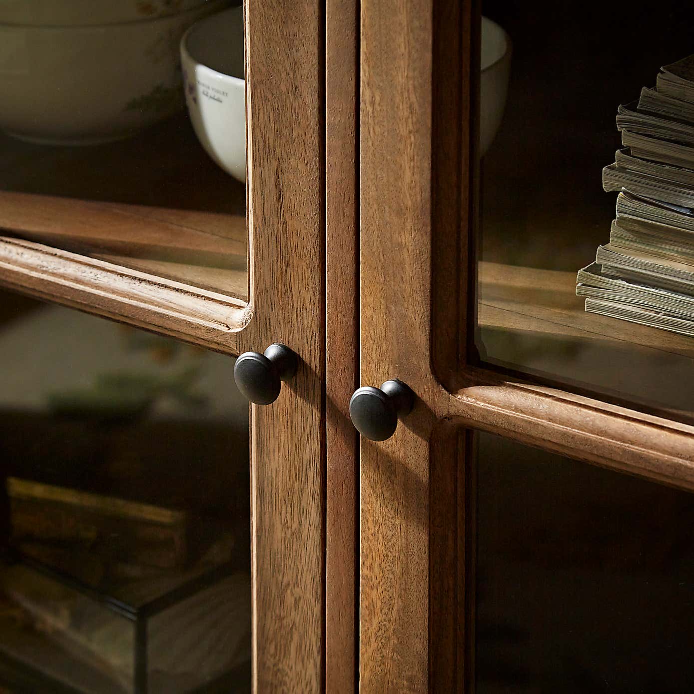 Tall Glazed Display Cabinet