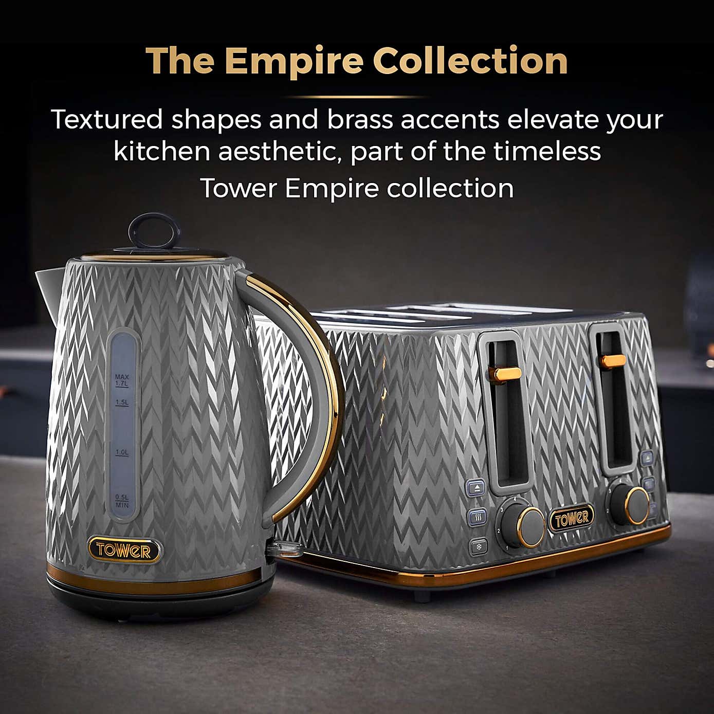 TOWER Empire 4 Slice Toaster