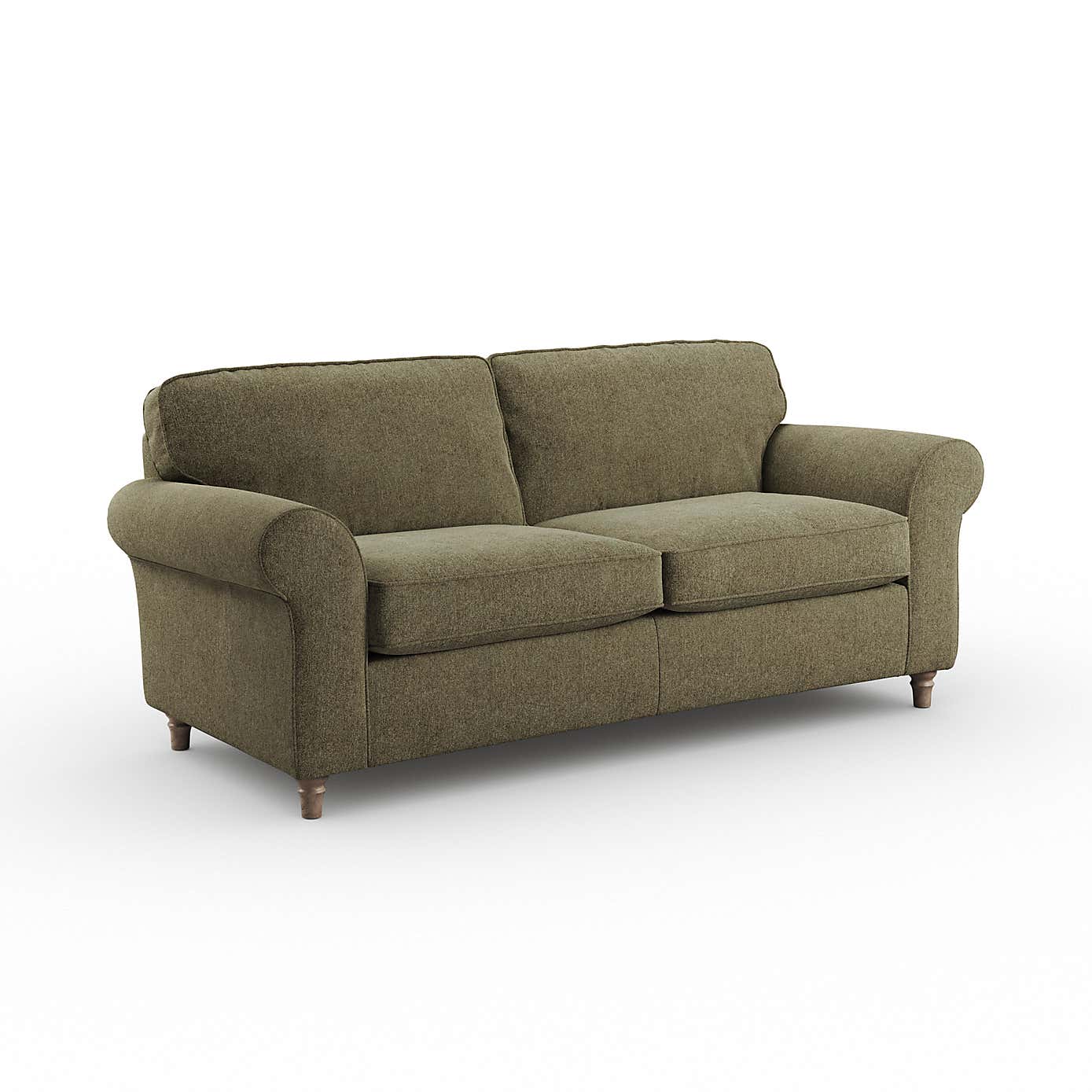 Flori 3 Seater Sofa, Soft Chenille