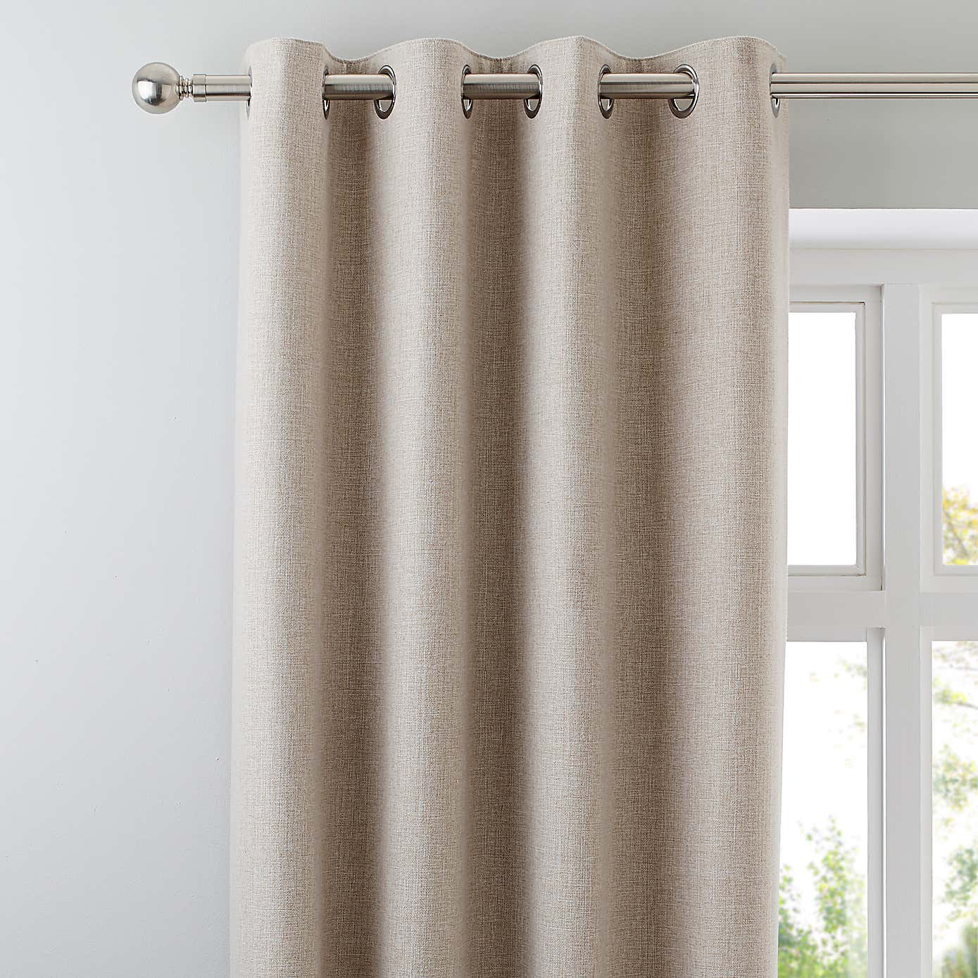 Jennings Natural Thermal Eyelet Curtains