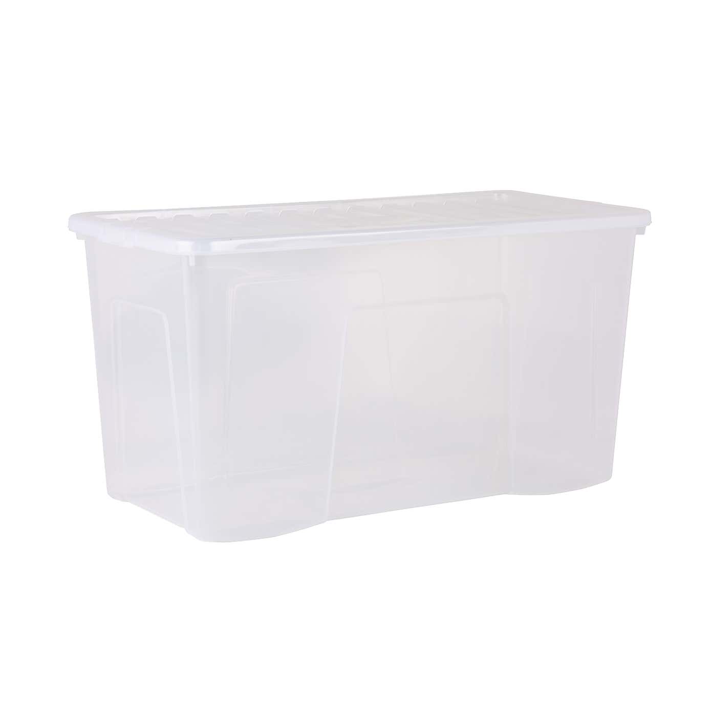 Wham Crystal Set of 3 Clear Boxes & Lids, 110L