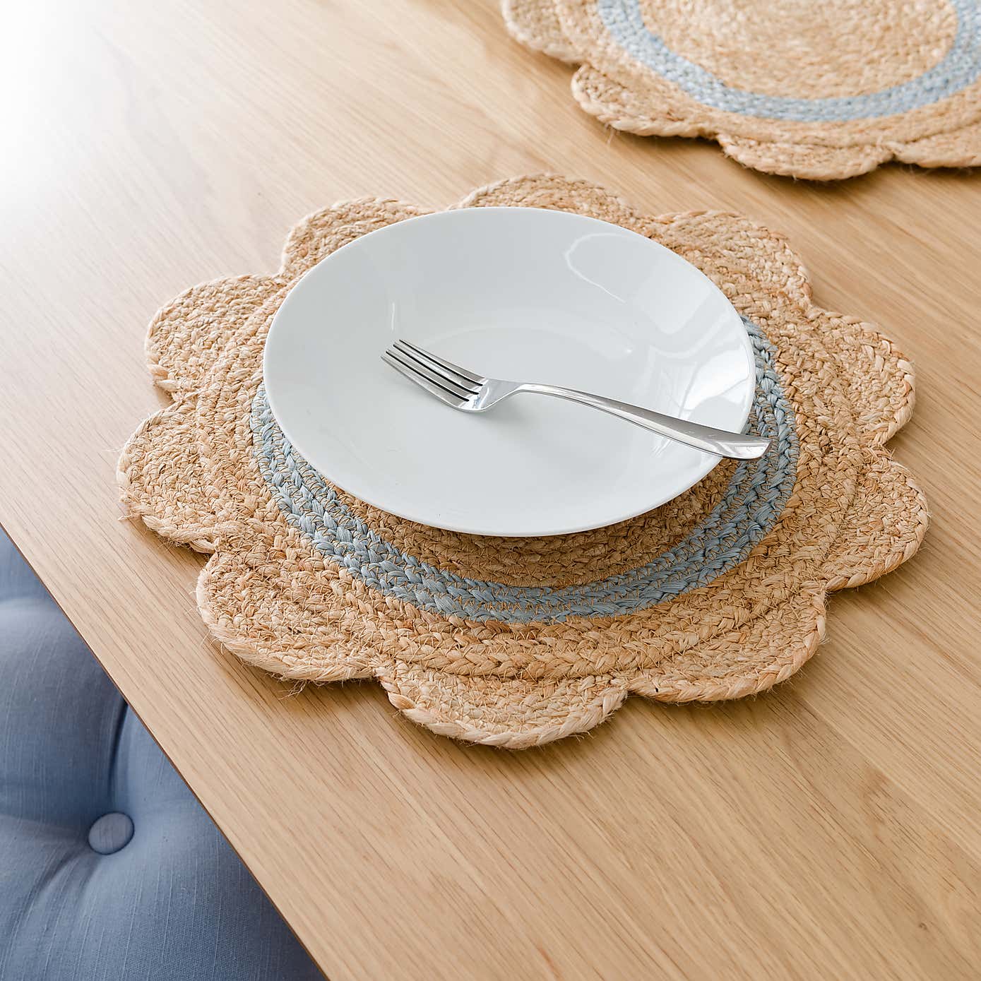 Jute Flower placemat set of 2