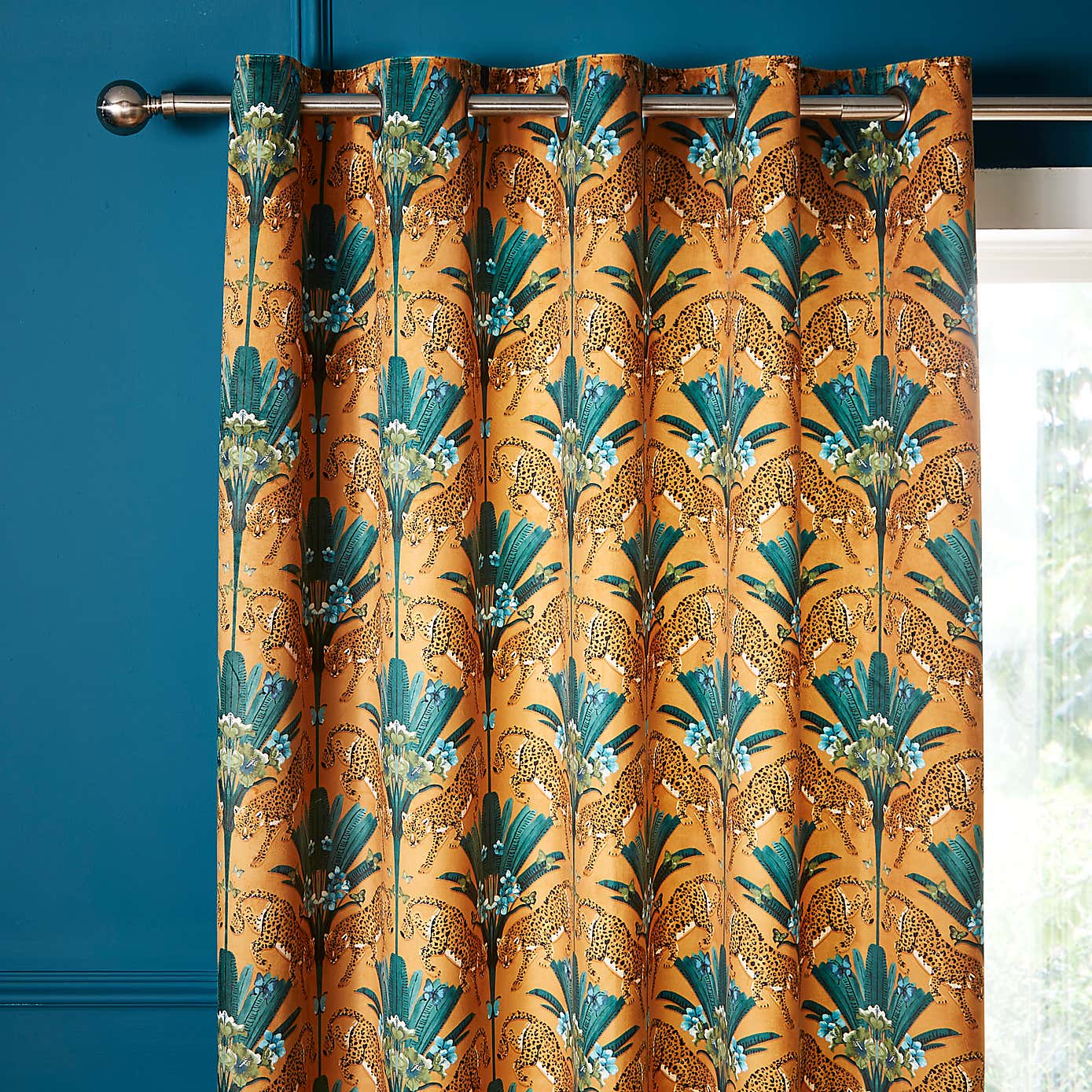 Wild Cheetah Eyelet Curtains