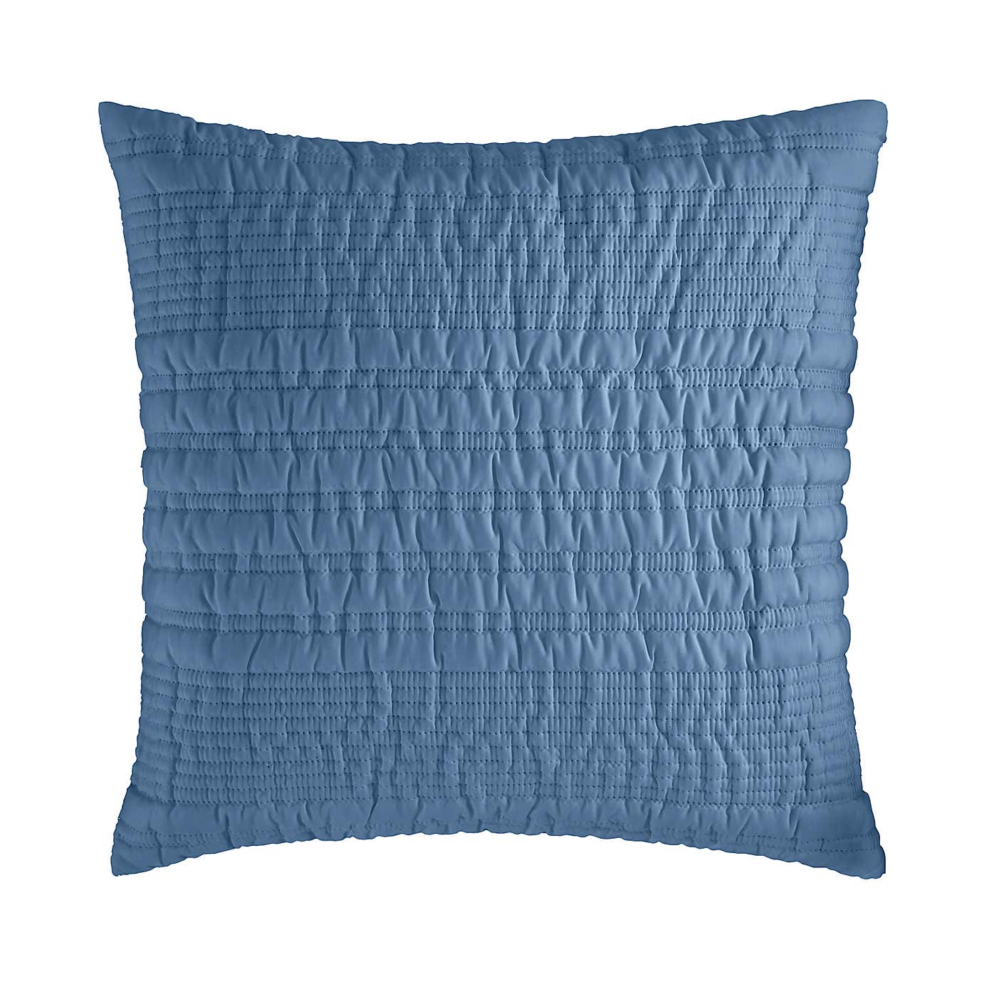 Catherine Lansfield Lennon Stripe Seersucker Square Cushion