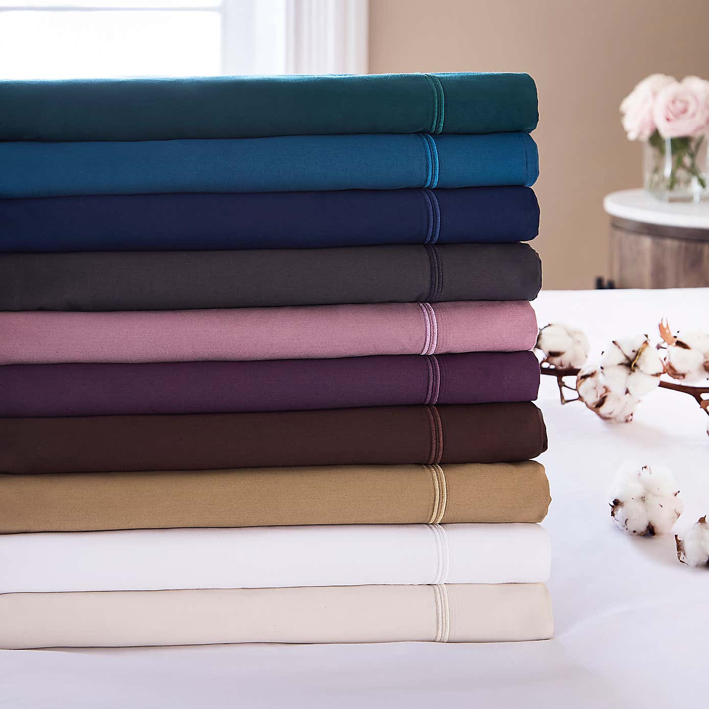 Dorma Cotton Sateen 800 Thread Count Standard Pillowcase