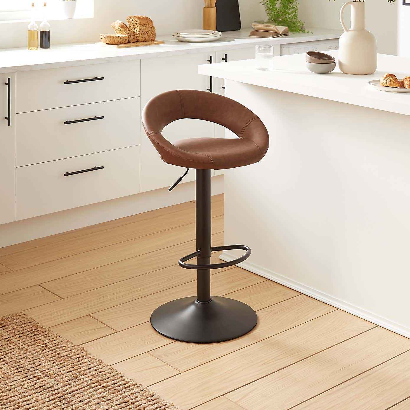 Knox PU Leather Bar Stool