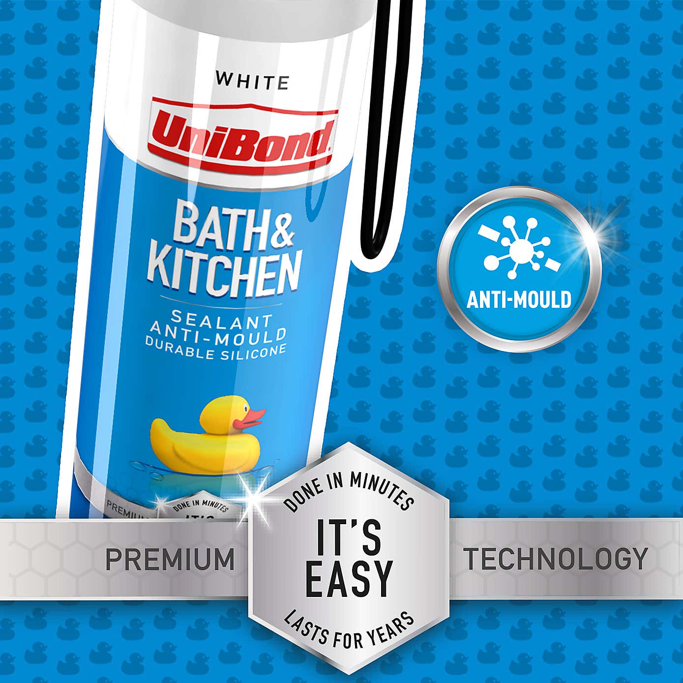 UniBond Bath and Kitchen Translucent Sealant 208g