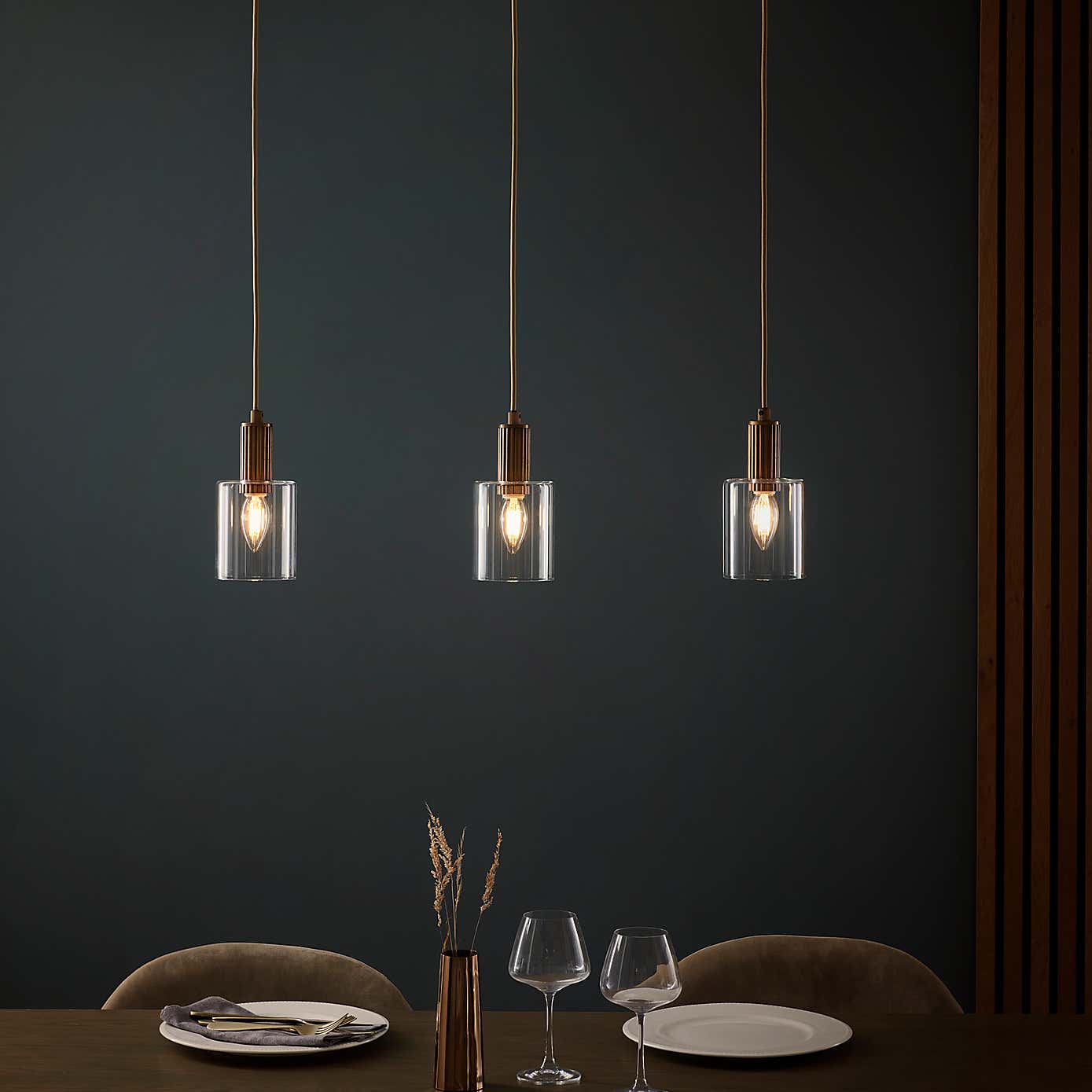 Fara Industrial 3 Light Adjustable Diner Ceiling Light