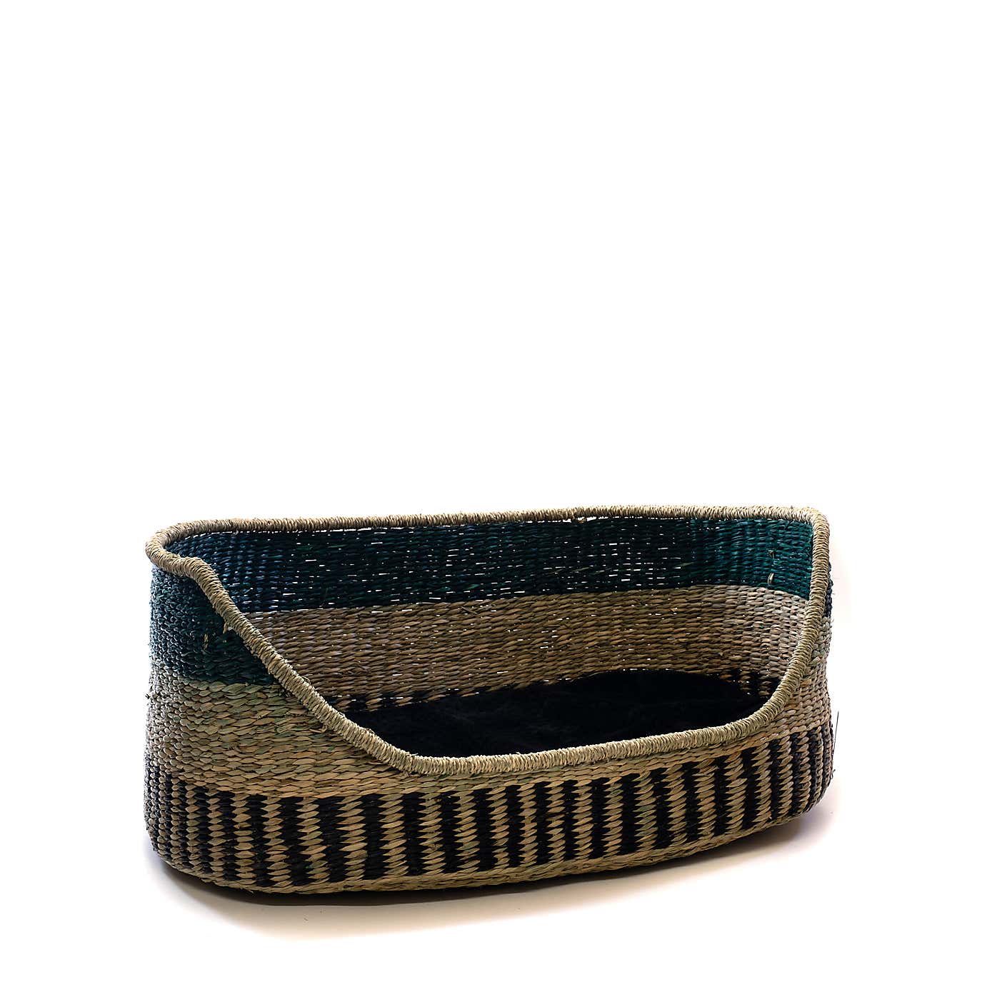 Green Trim Seagrass Pet Bed