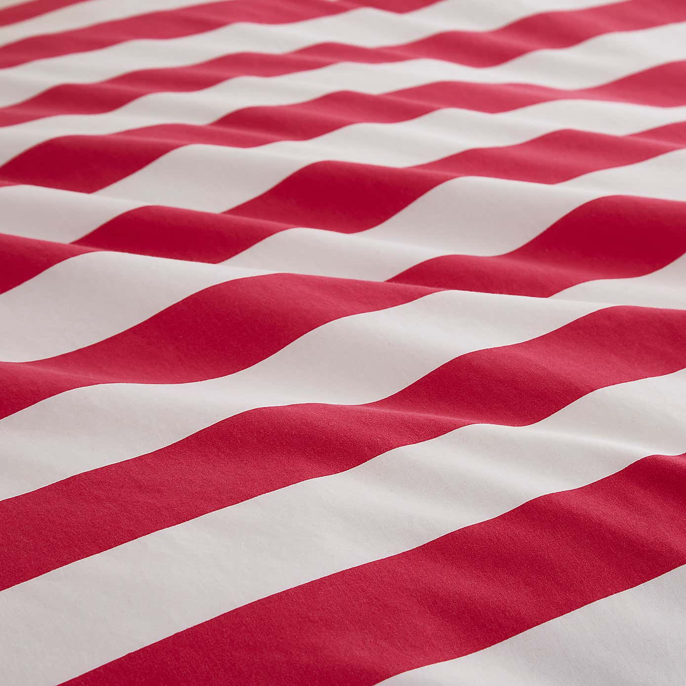 Elements Bold Stripe Magenta Cotton Duvet Cover and Pillowcase Set