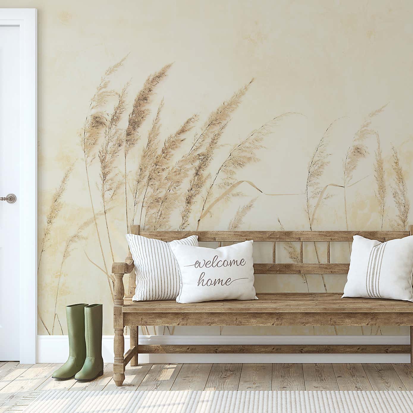Pampas Grass Mural