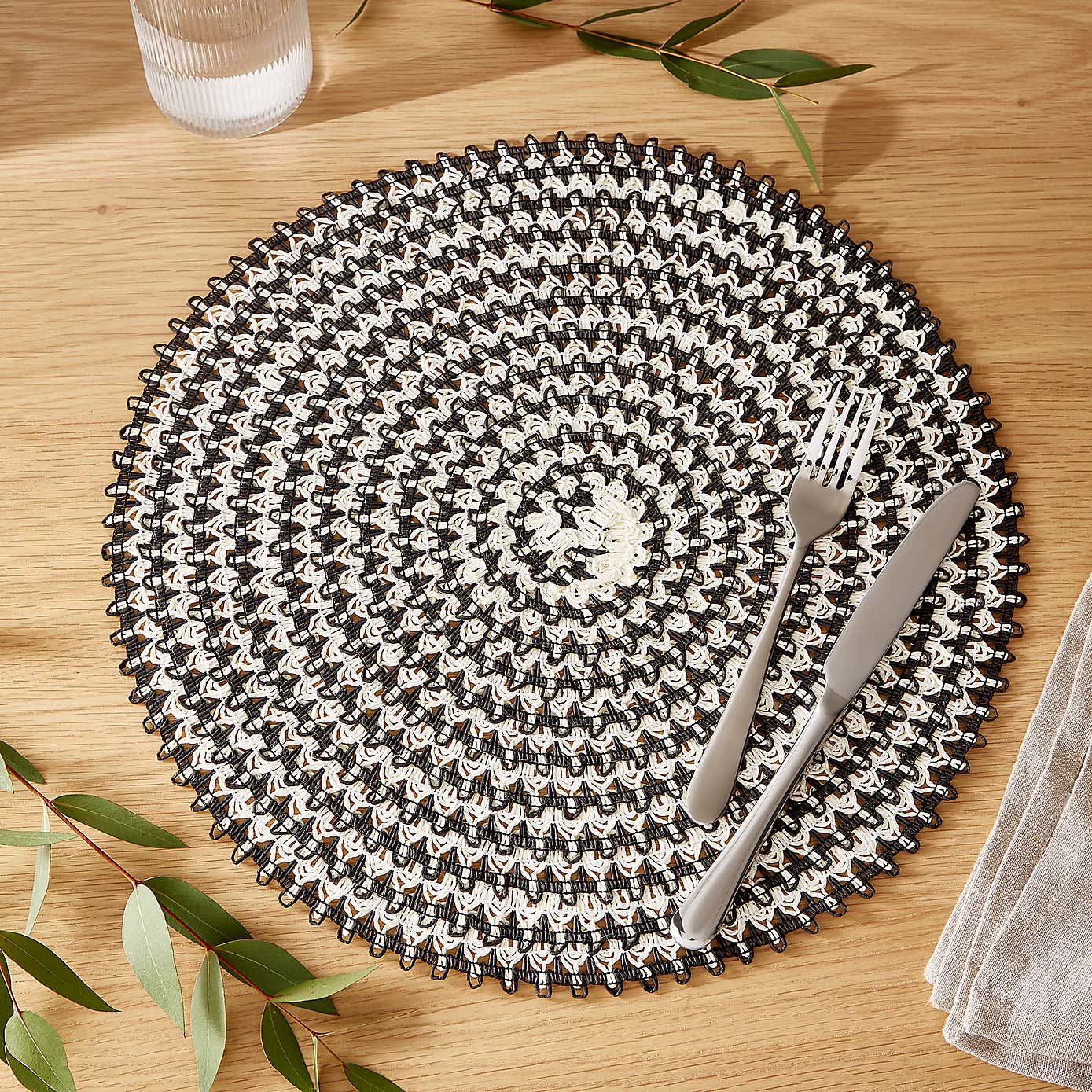 Better Dining Set of 2 Monochrome Placemats