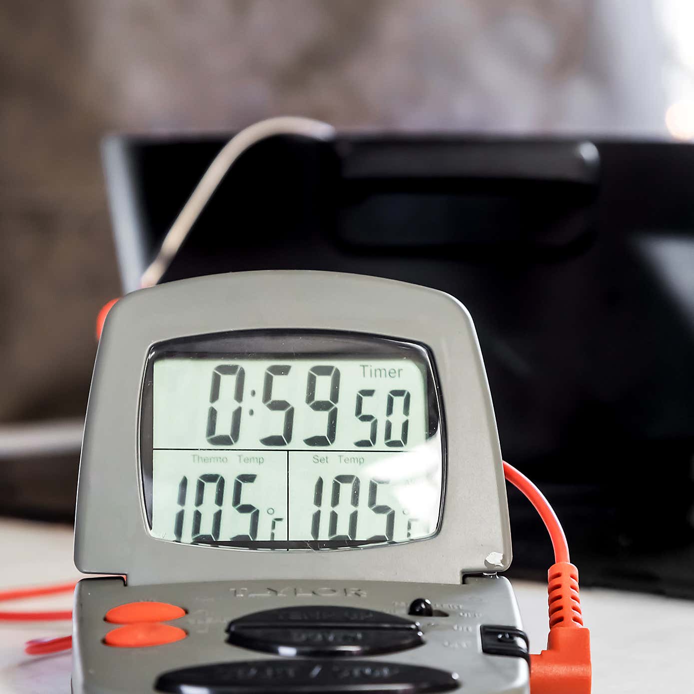 Taylor Oven-Safe Leave-In Remote Digital Meat Thermometer