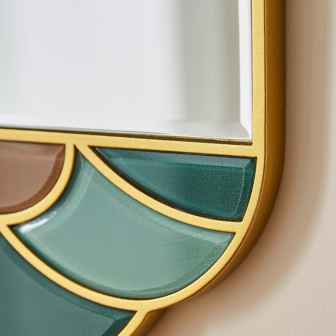 New Nouveau Oval Wall Mirror