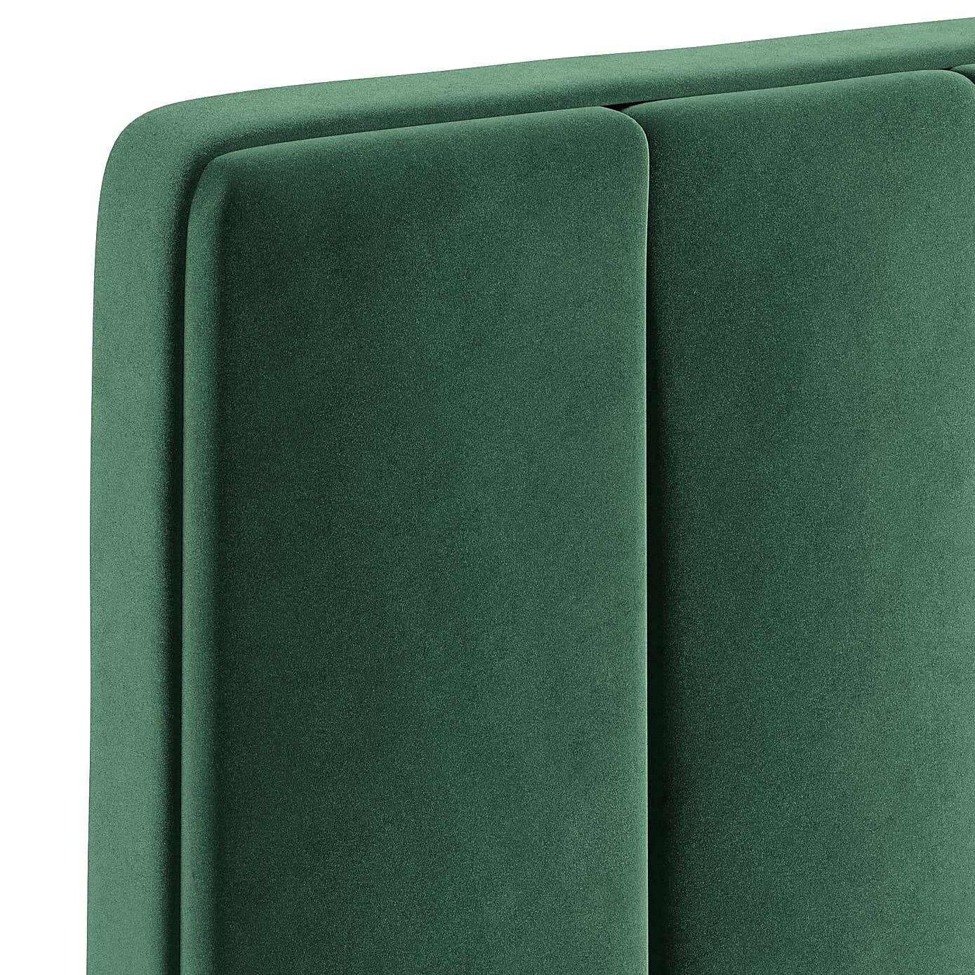 Velvet Vertical Stripe Headboard