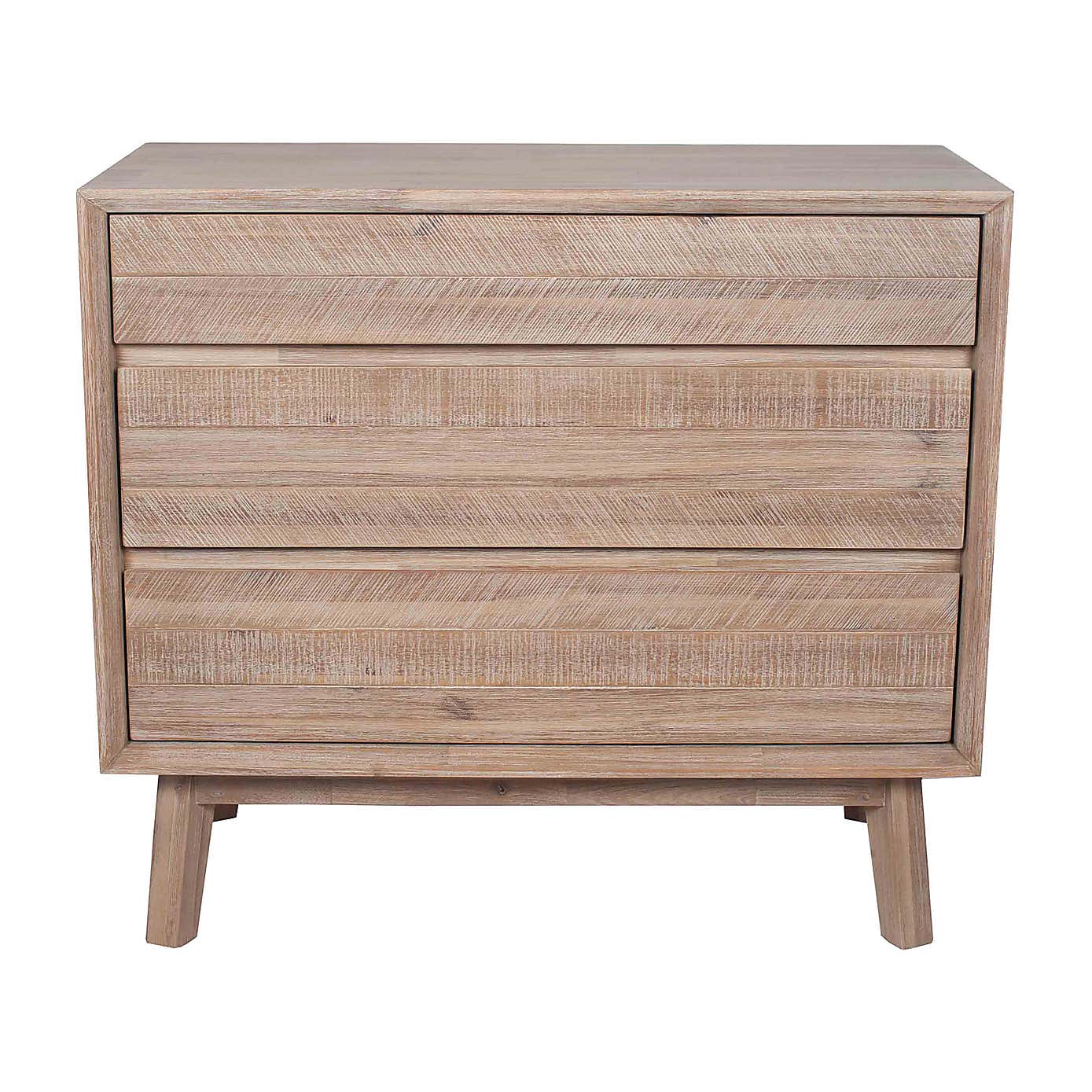 Pacific Kalmar 3 Drawer Chest, Natural Acacia