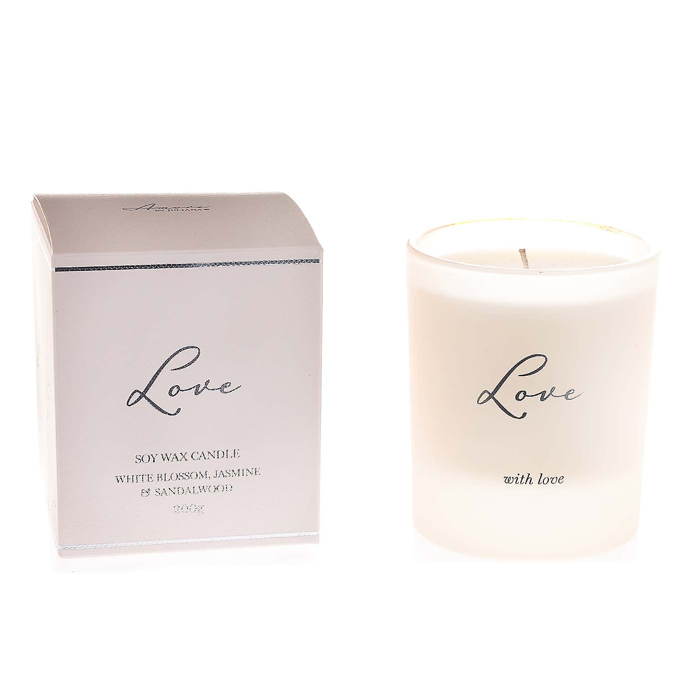 Amore White Blossom Love Candle