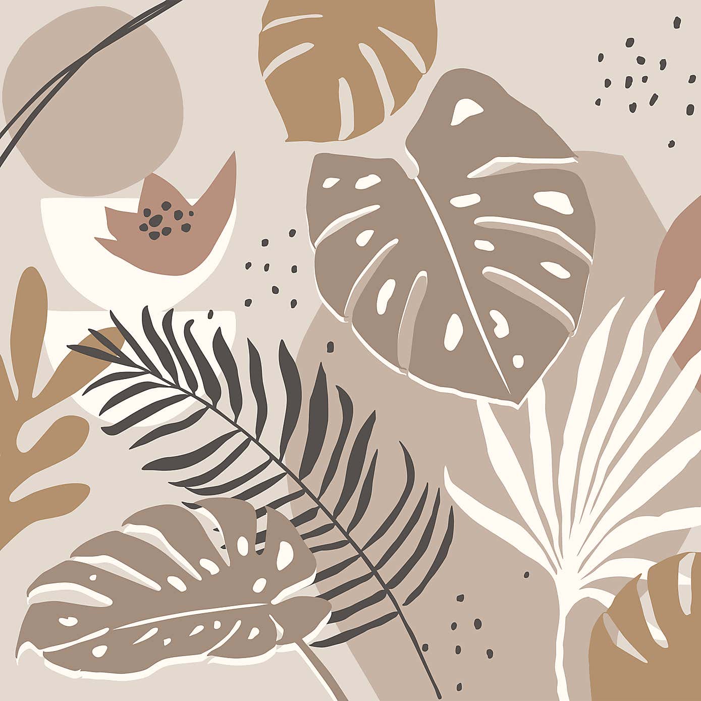 Tropcial Abstract Mural