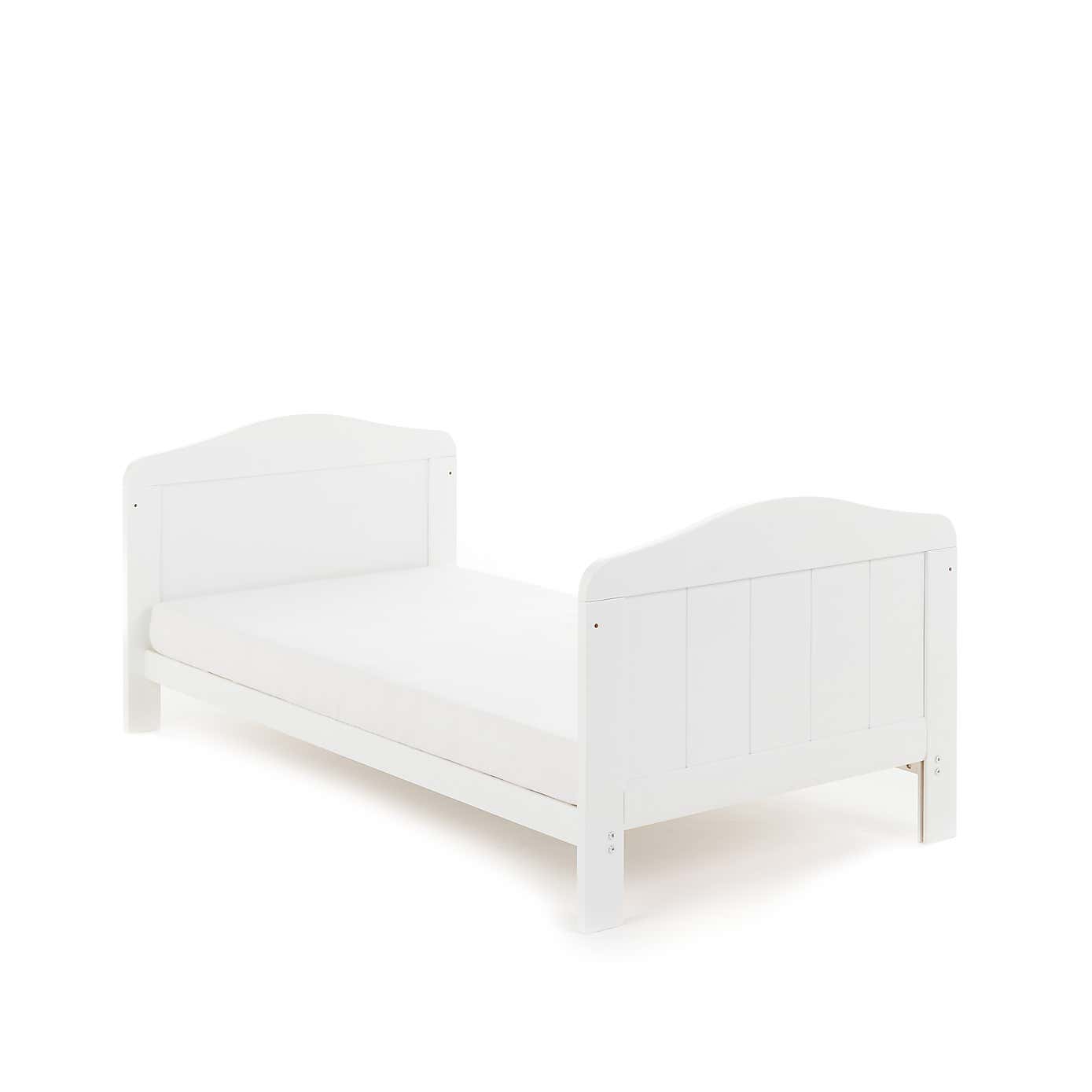 OBaby Whitby Cot Bed, White Painted Pine
