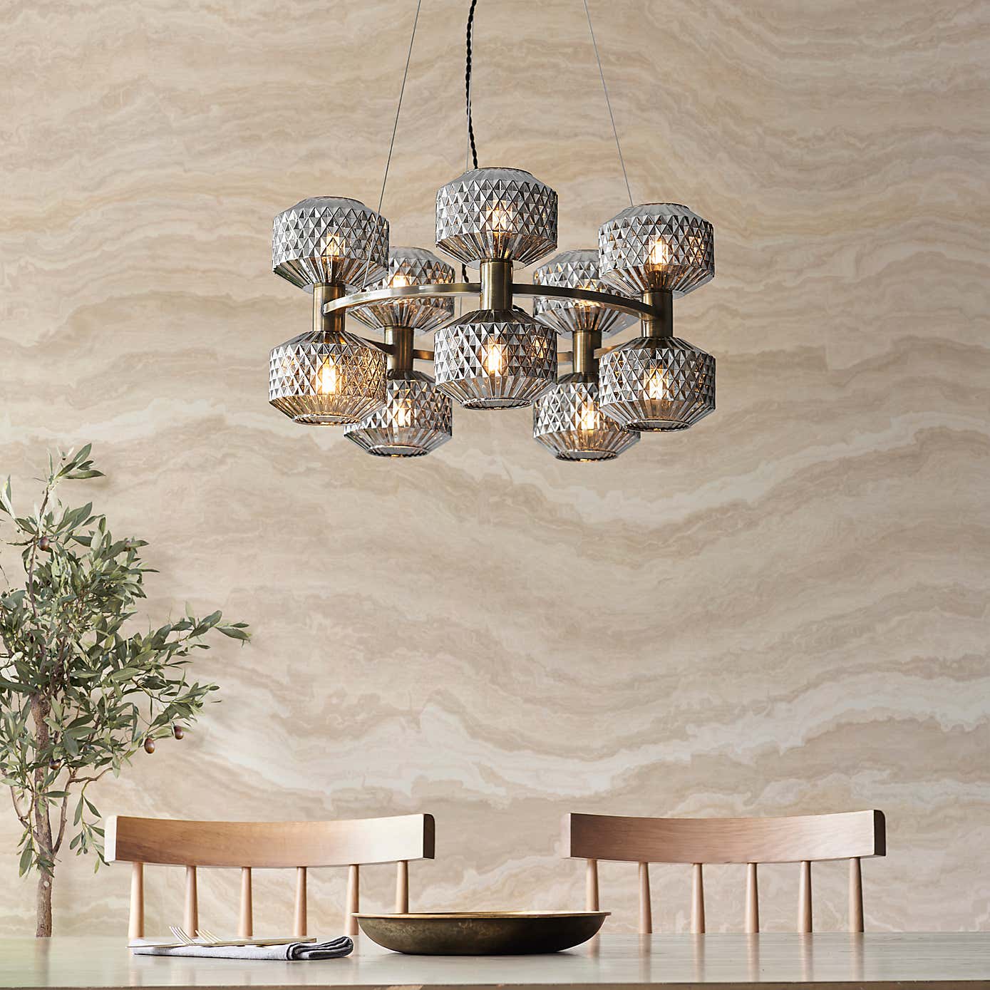 Abingdon 10 Light Adjustable Chandelier