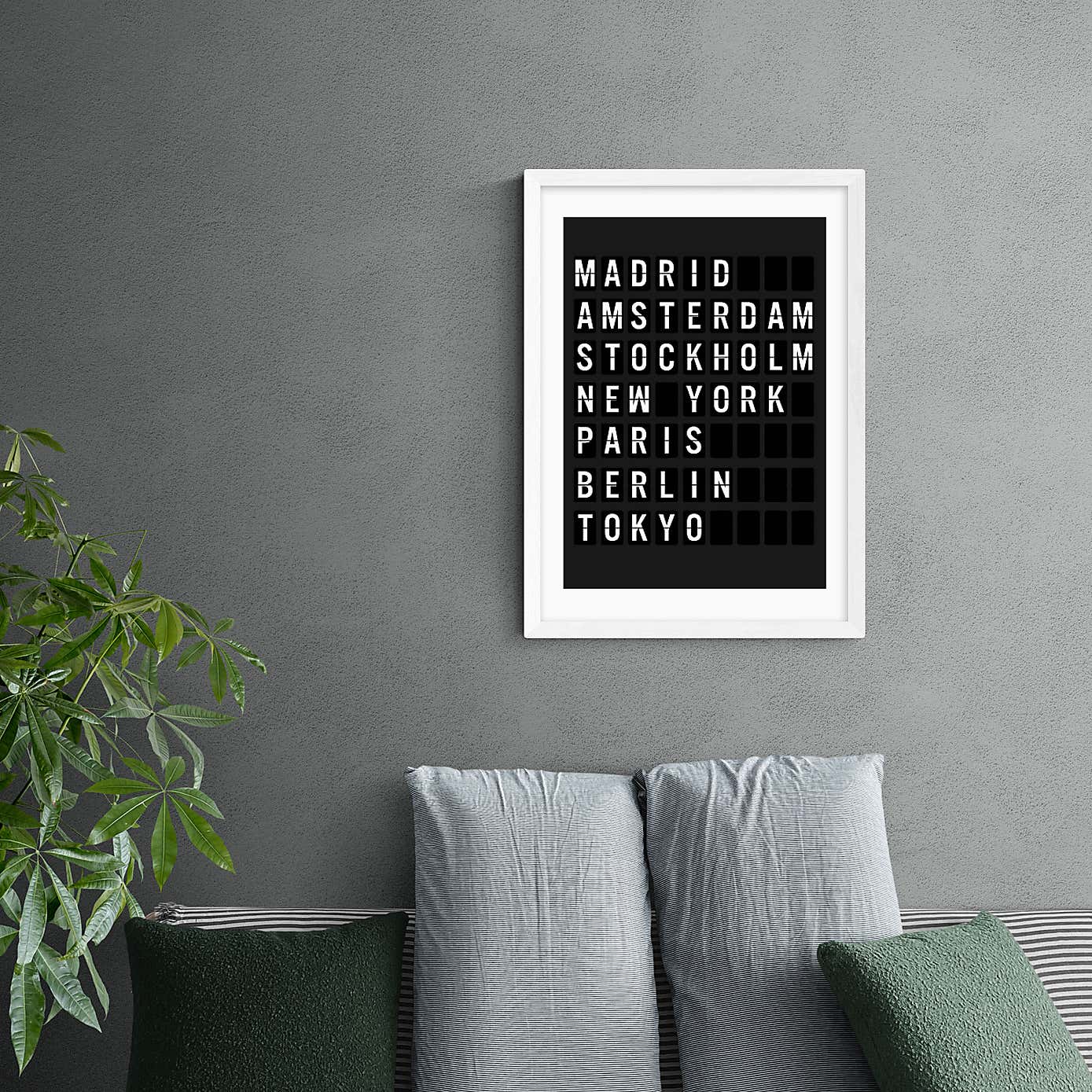 East End Prints Arrivals Board Print