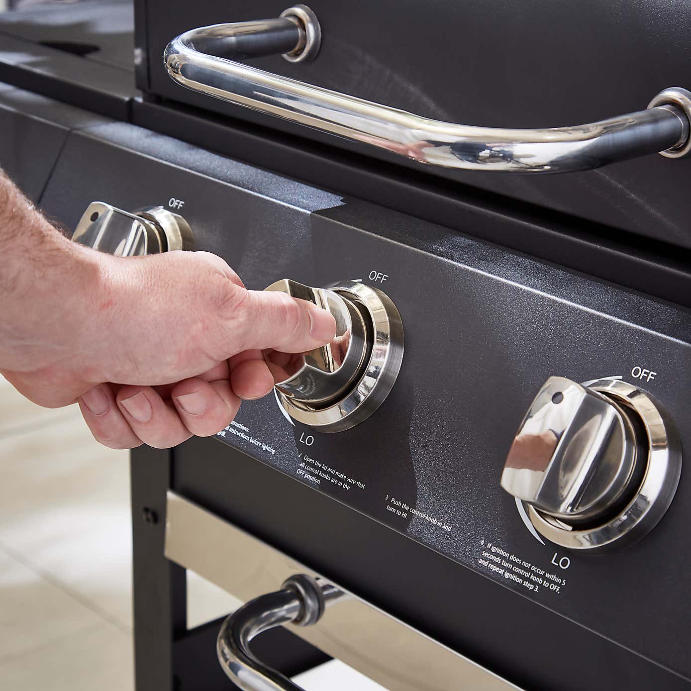 Tower Ignite Multi XL Gas BBQ, Black Steel