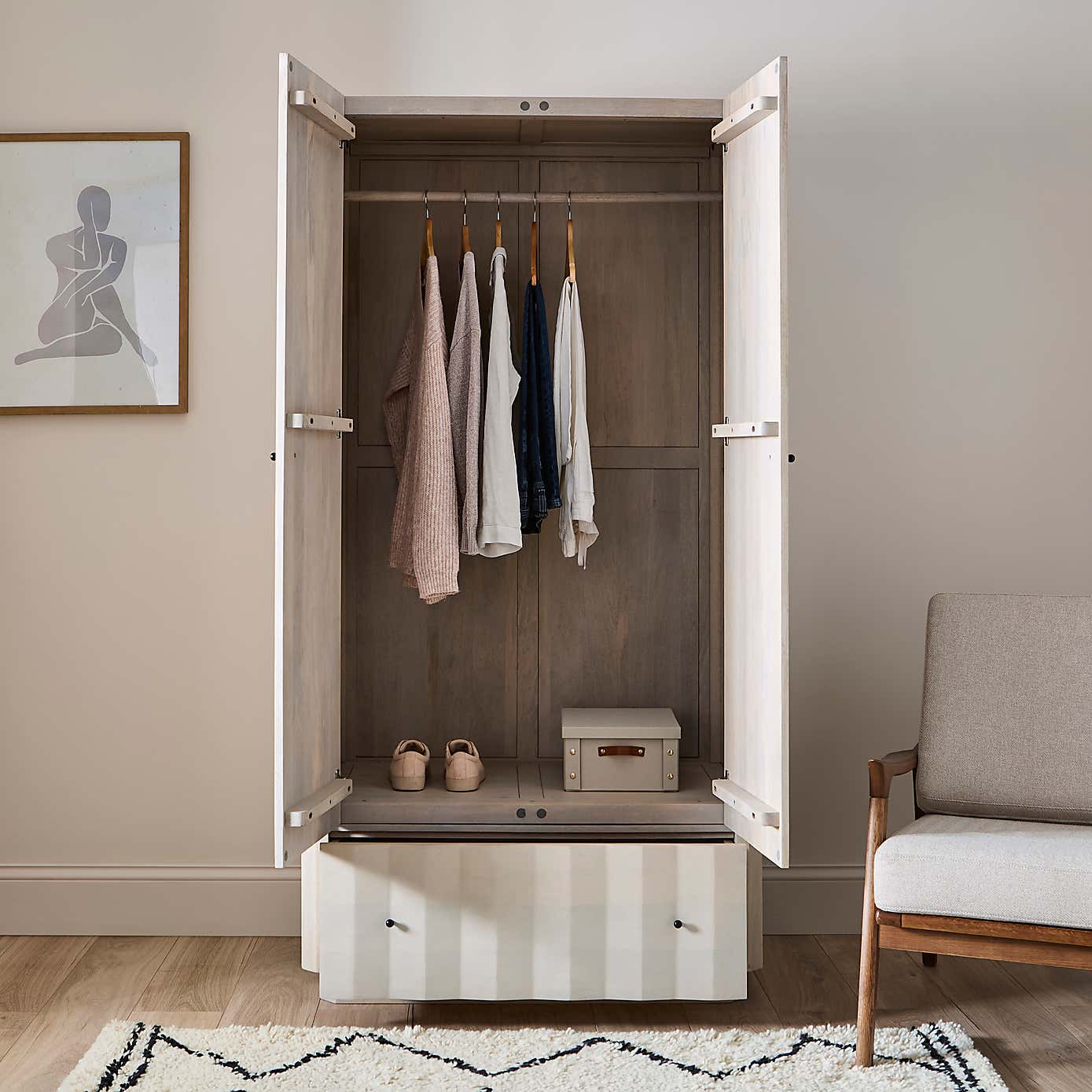 Willa Double Wardrobe