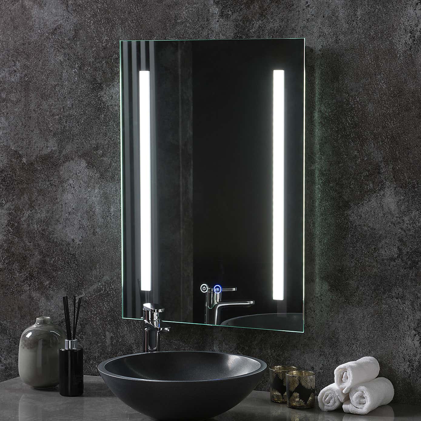 Stockholm Rectangle LED Wall Mirror