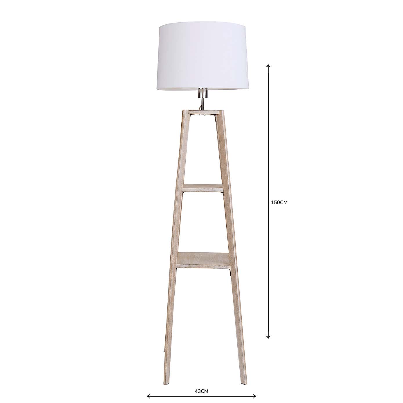Beaumont Plant Stand WoodenFloor Lamp