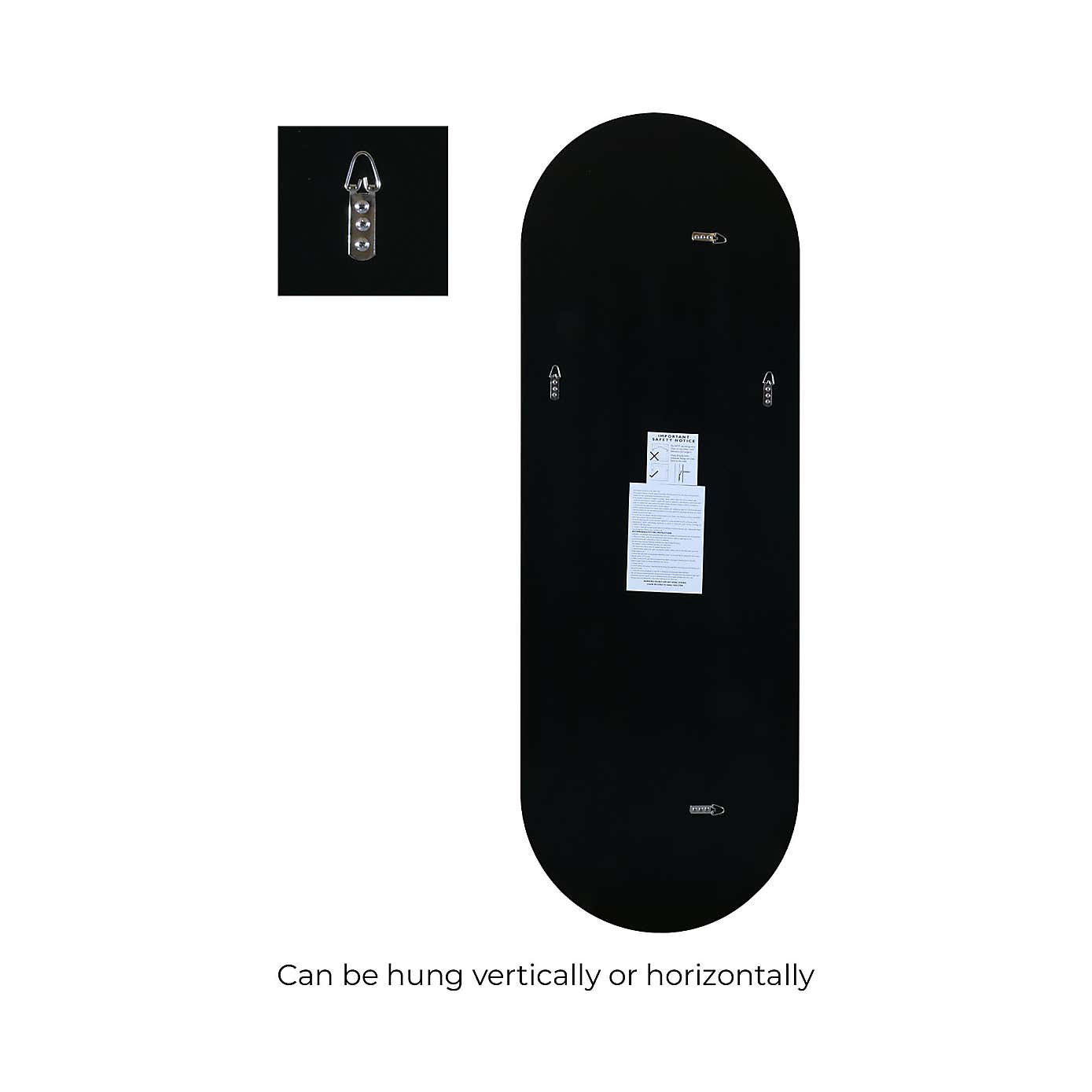 Lacuna Frameless Oval Full Length Wall Mirror