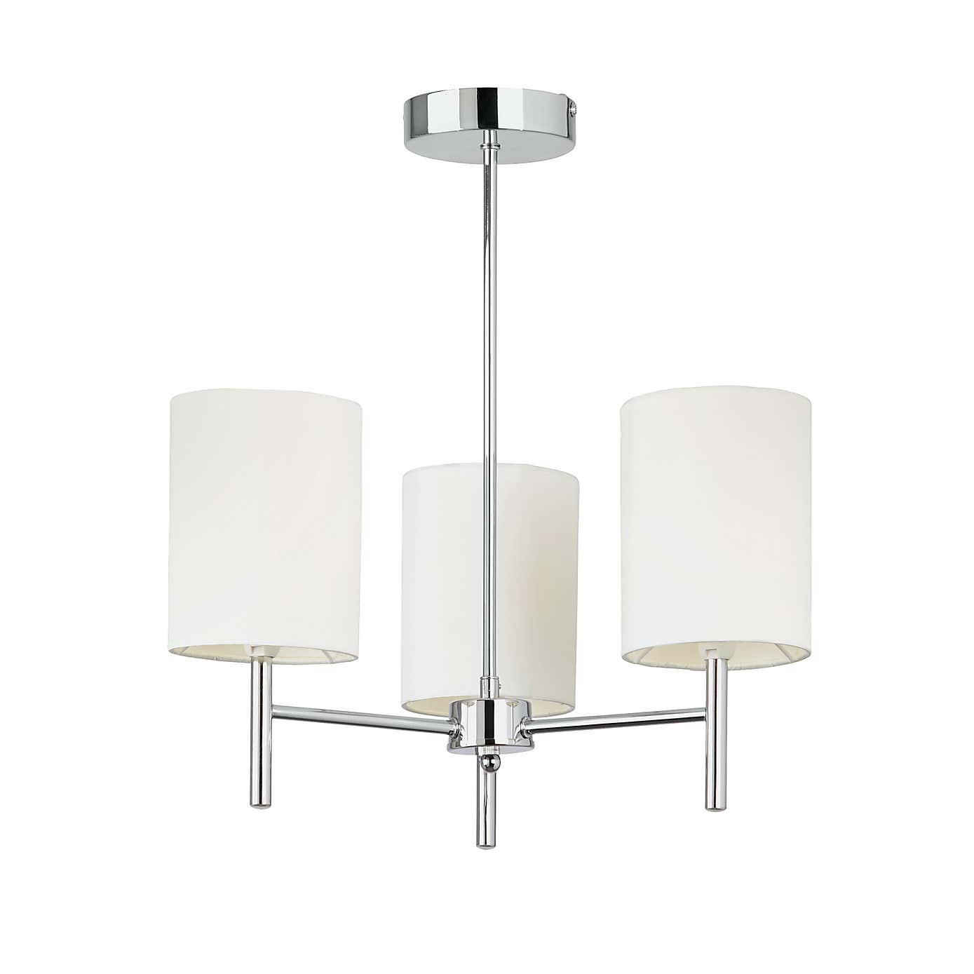 Vogue Dewey 3 Light Flush Ceiling Fitting