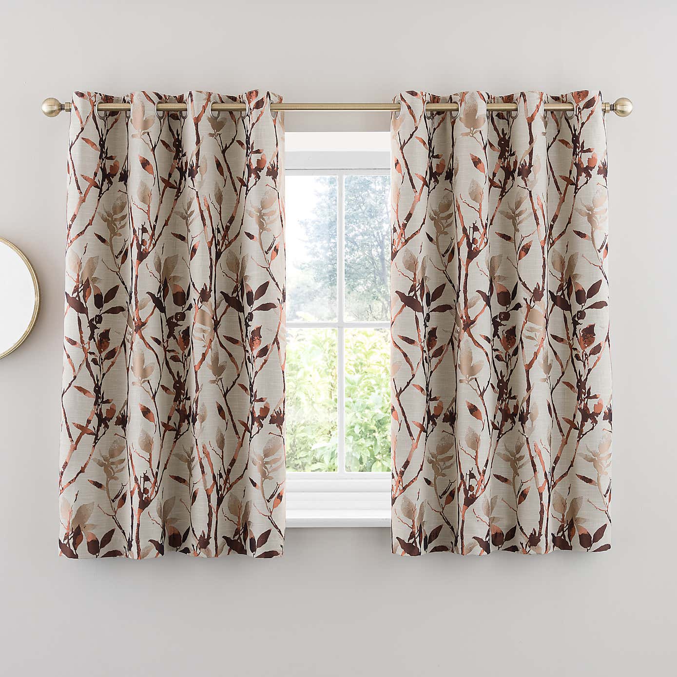 Zen Jacquard Eyelet Curtains