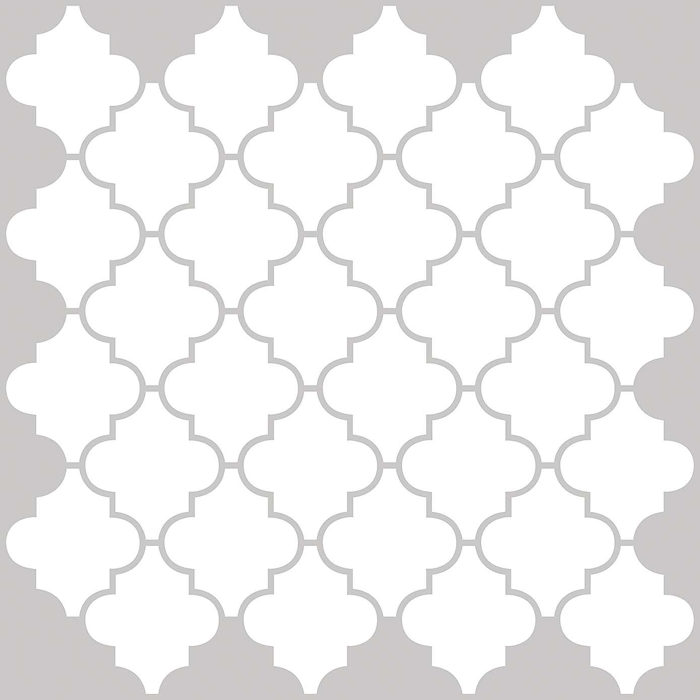 InHome Quatrefoil Self Adhesive Backsplash Tiles