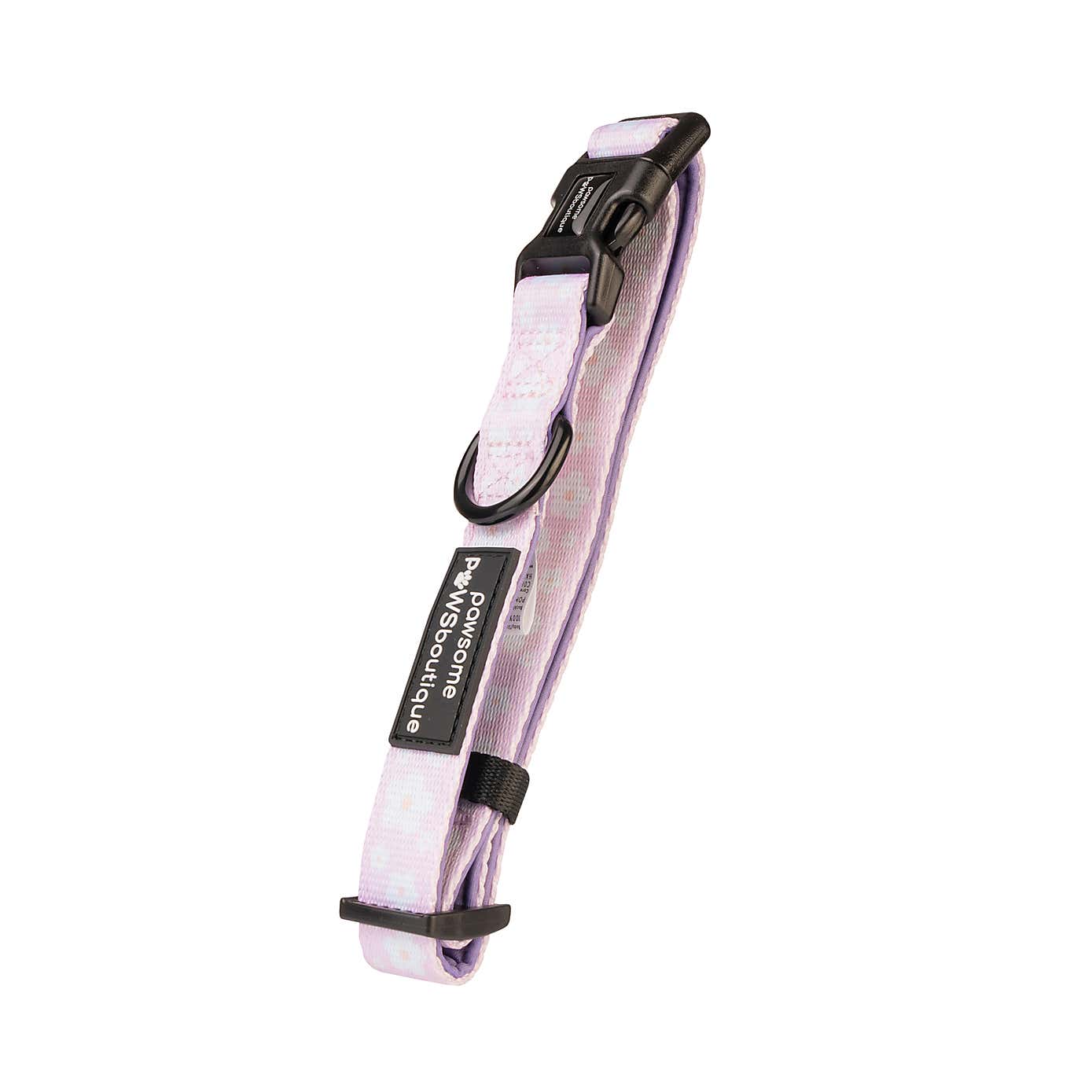 Pink Flowers Dog Collar and Lead Set