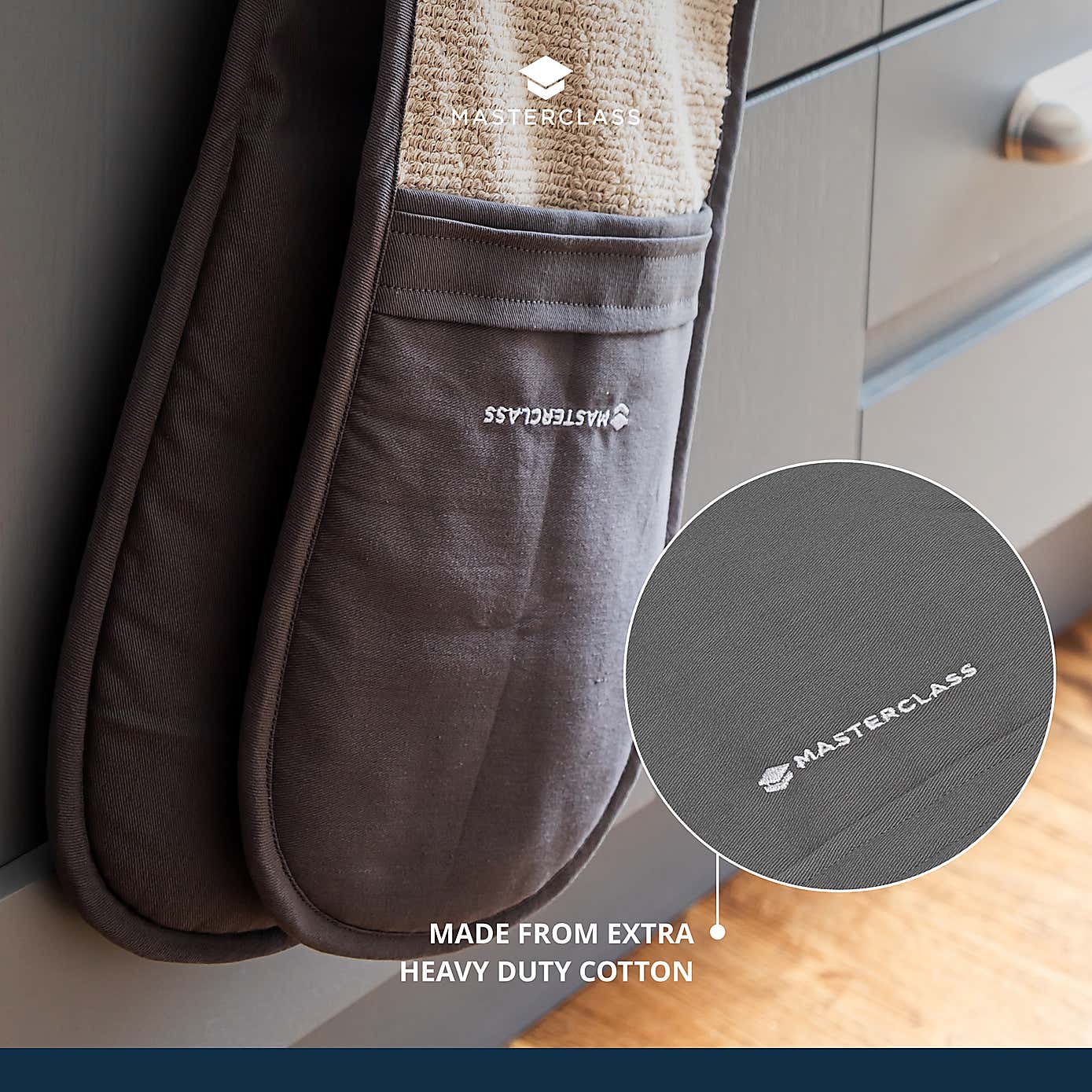 MasterClass Cotton Double Oven Glove