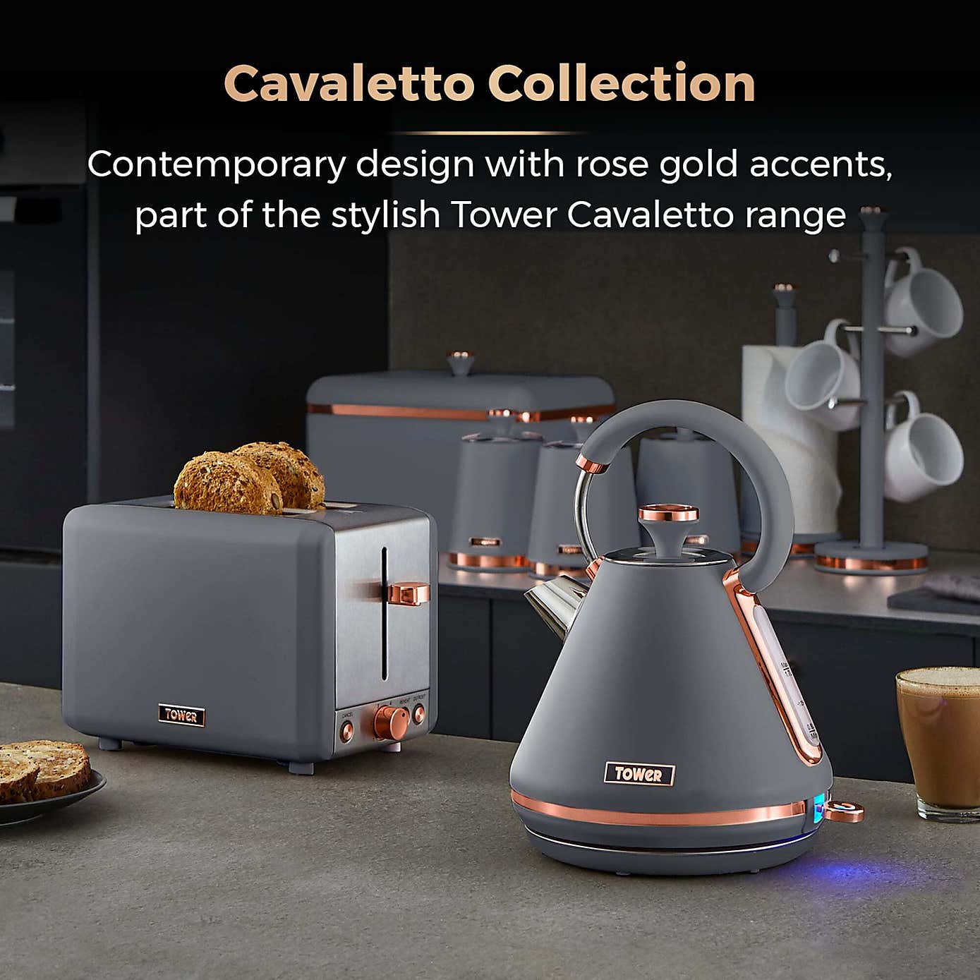 TOWER Cavaletto 2 Slice Toaster