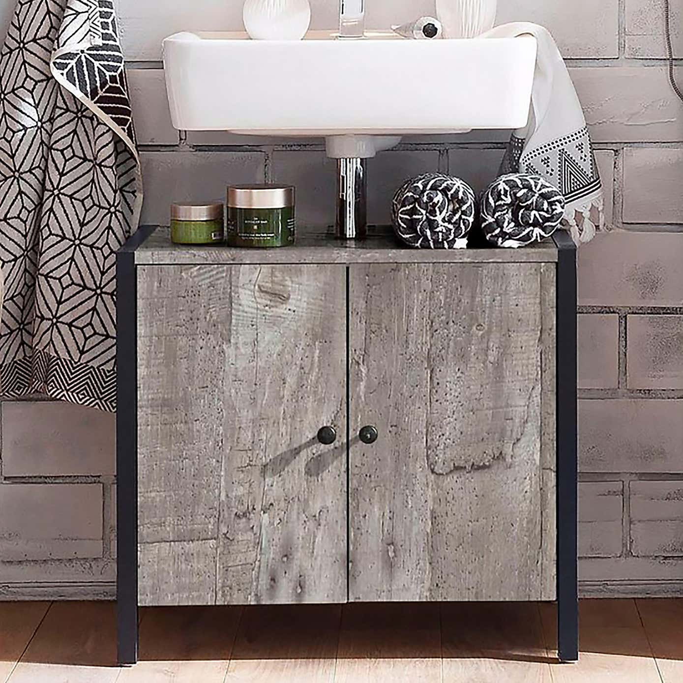 Colton Undersink Unit, Concrete Effect