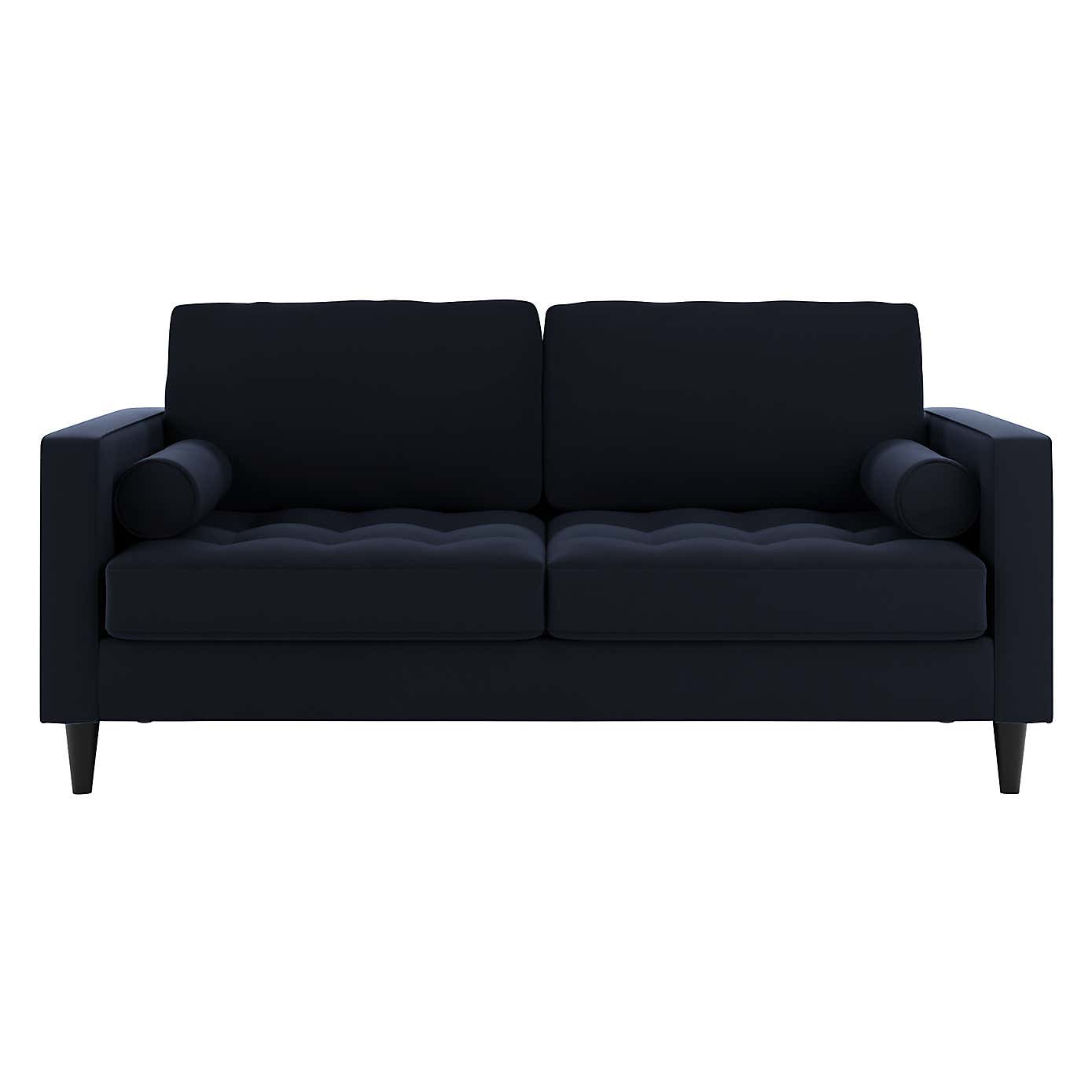 Zoe Velvet 3 Seater Double Sofa Bed