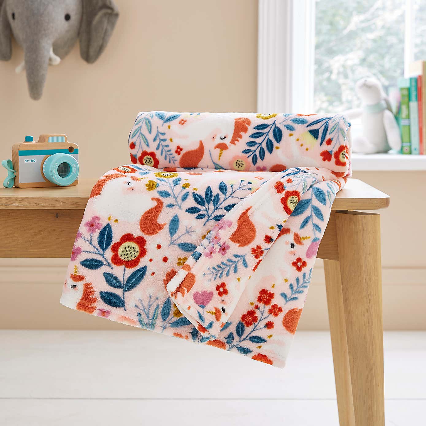 Unicorn Fleece Throw