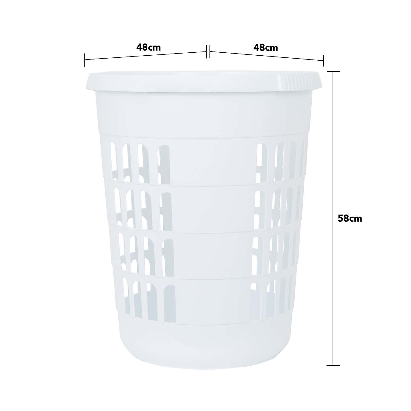 Wham Casa Plastic Laundry Basket & Hamper Set